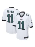 Men's Philadelphia Eagles AJ Brown Nike White Game Jersey