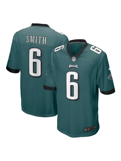 Men's Philadelphia Eagles DeVonta Smith Nike Midnight Green Players Game Jersey 01