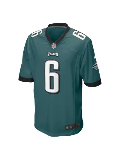 Men's Philadelphia Eagles DeVonta Smith Nike Midnight Green Players Game Jersey 02