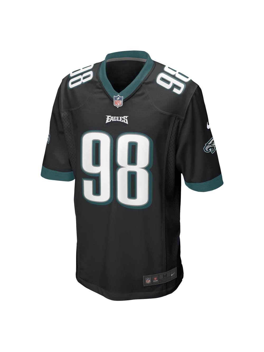 Men's Philadelphia Eagles Jalen Carter Nike Black Reserve Game Jersey