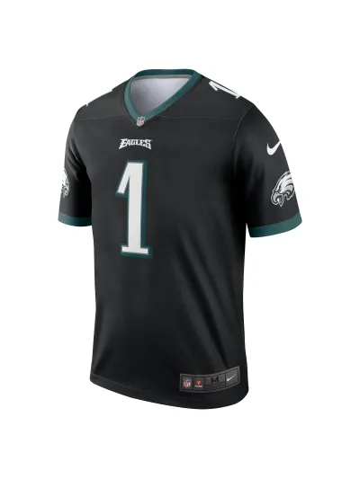 Men's Philadelphia Eagles Jalen Hurts Nike Black Legends Jersey 02