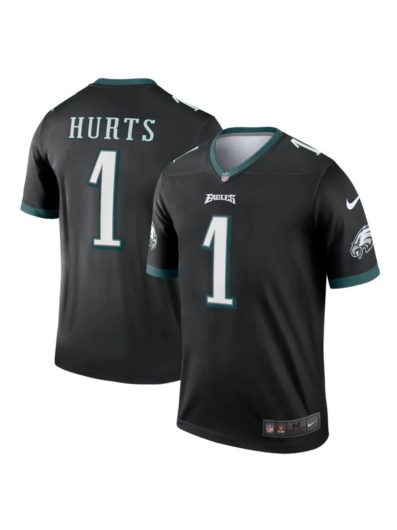 Men's Philadelphia Eagles Jalen Hurts Nike Black Legends Jersey