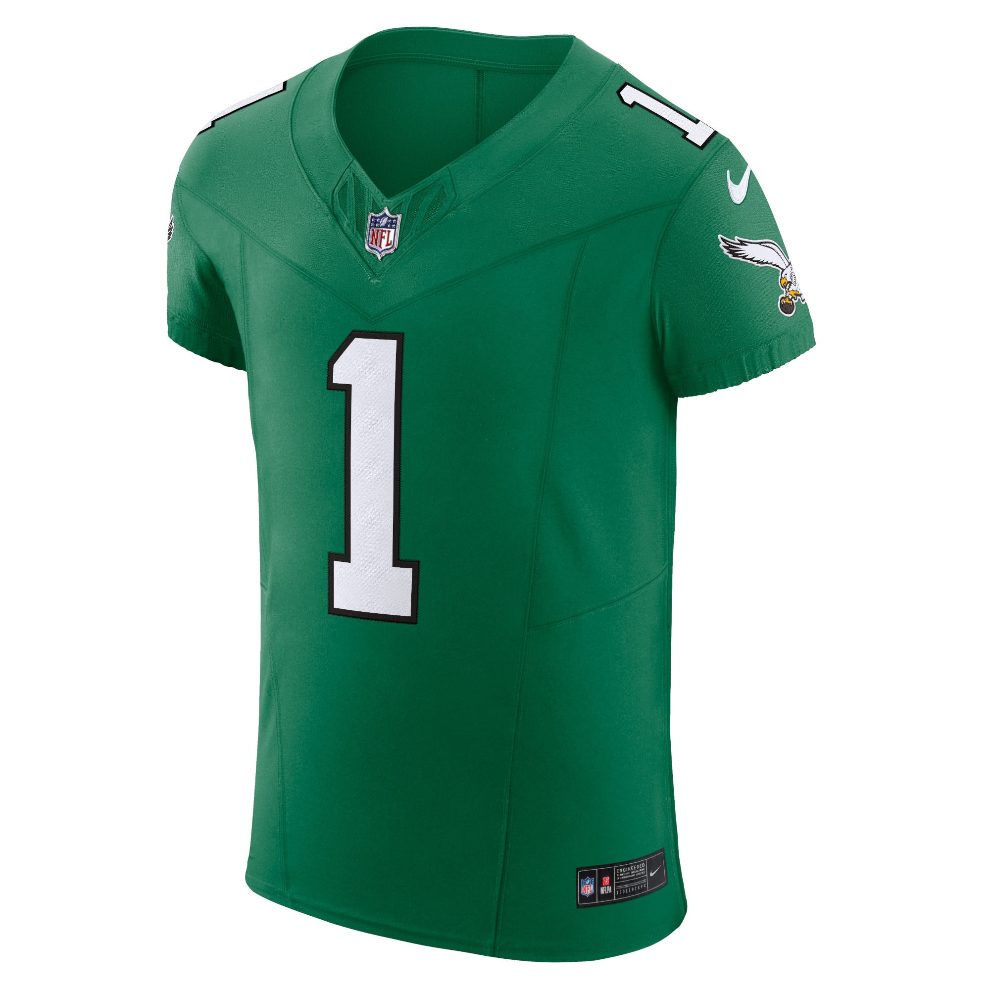 Men's Philadelphia Eagles Jalen Hurts Nike Kelly Green Alternate Vapor FUSE Elite Jersey