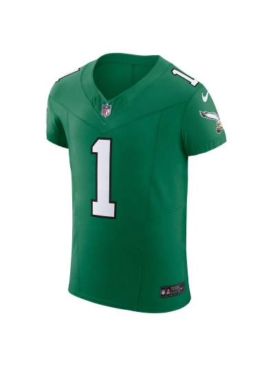 Men's Philadelphia Eagles Jalen Hurts Nike Kelly Green Alternate Vapor FUSE Elite Jersey 02