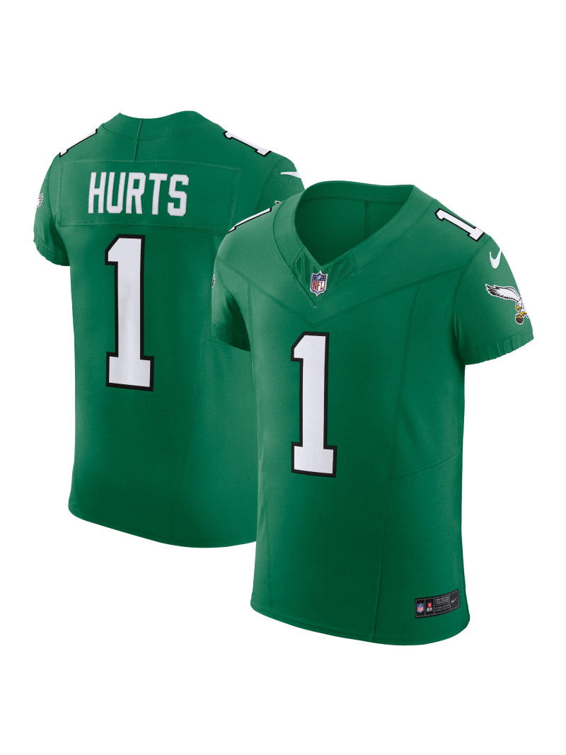 Men's Philadelphia Eagles Jalen Hurts Nike Kelly Green Alternate Vapor FUSE Elite Jersey
