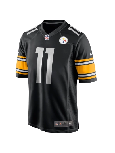 Men's Pittsburgh Steelers Chase Claypool Nike Black Game Jersey 02