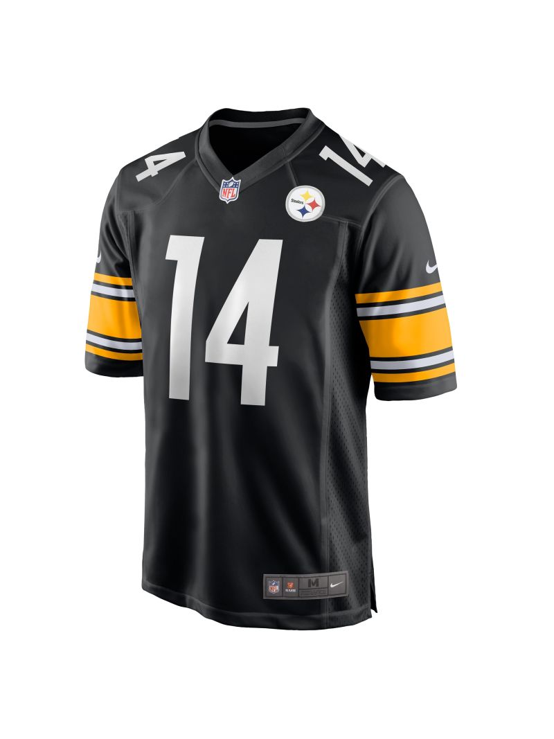 Men's Pittsburgh Steelers George Pickens Nike Black Player Jersey