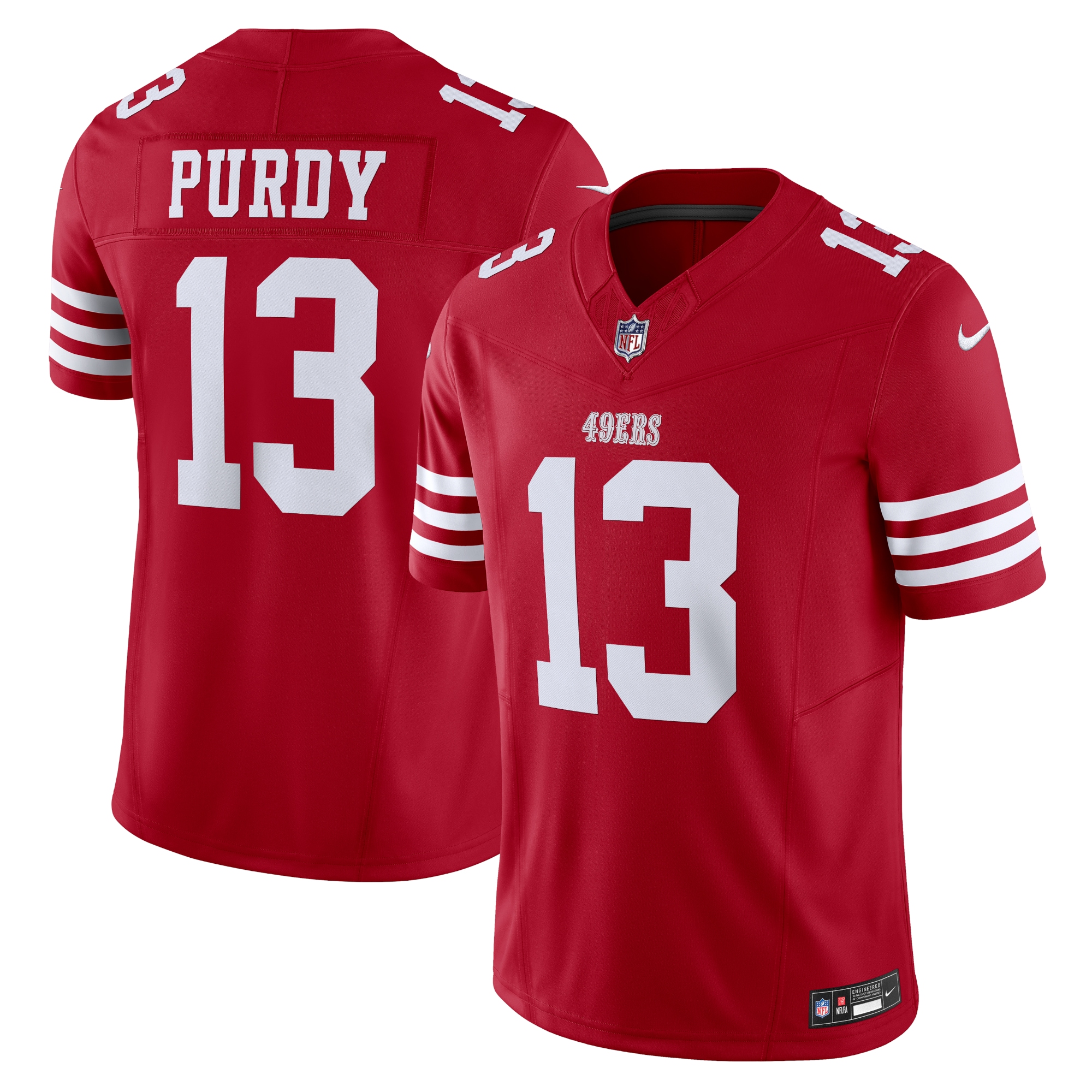 Men's San Francisco 49ers Brock Purdy Nike Scarlet Vapor FUSE Limited Jersey