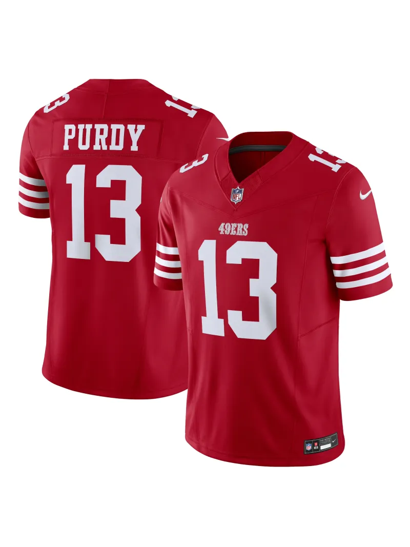 Men's San Francisco 49ers Brock Purdy Nike Scarlet Vapor FUSE Limited Jersey