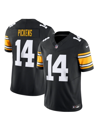 Men's Pittsburgh Steelers George Pickens Nike Black Vapor FUSE Limited Jersey 01