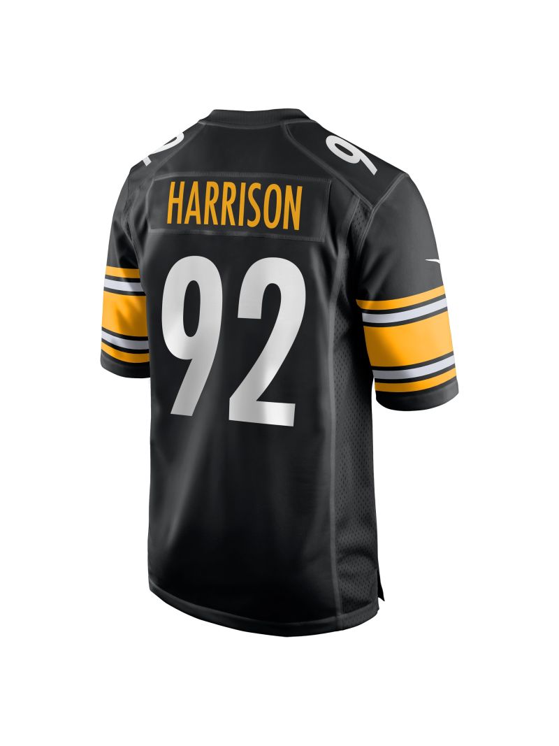 Men's Pittsburgh Steelers James Harrison Nike Black Retired Game Jersey