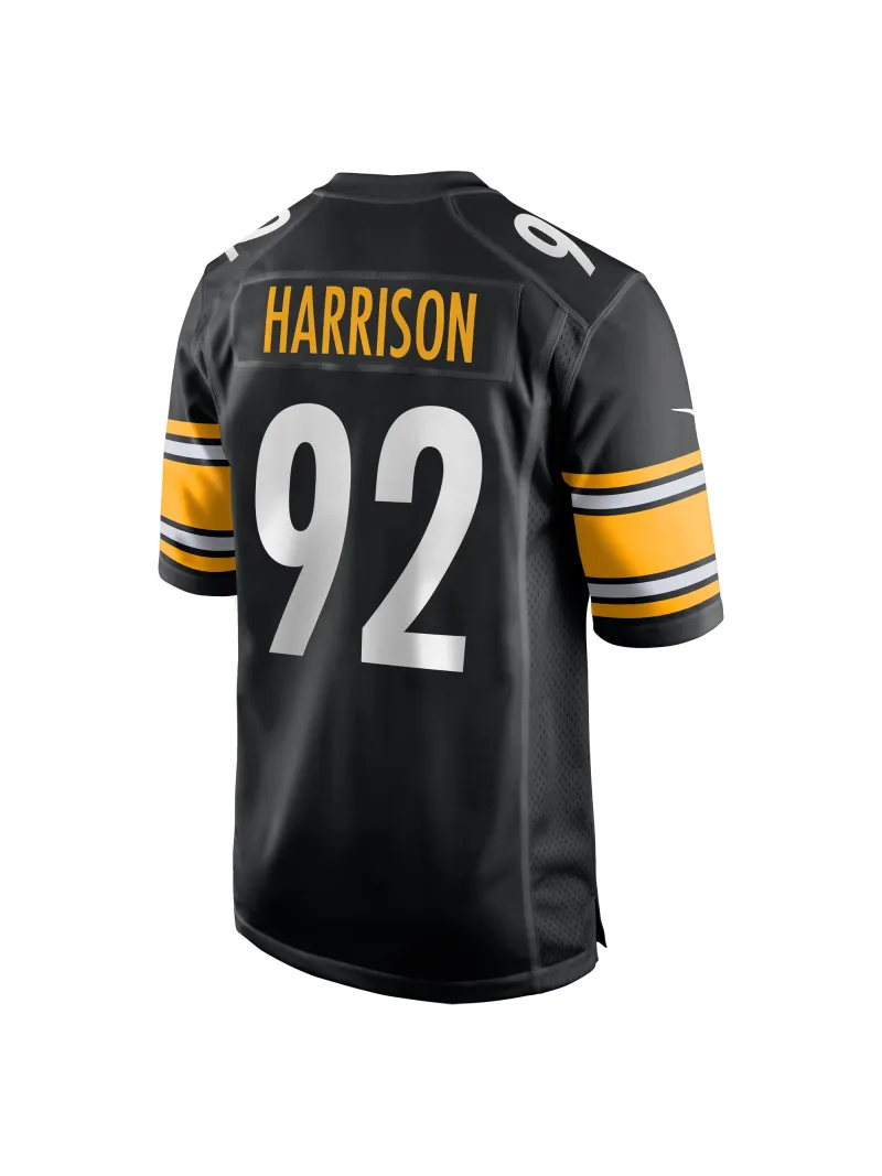 Men's Pittsburgh Steelers James Harrison Nike Black Retired Game Jersey