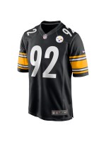 Men's Pittsburgh Steelers James Harrison Nike Black Retired Game Jersey
