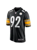 Men's Pittsburgh Steelers James Harrison Nike Black Retired Game Jersey