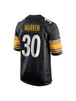 Men's Pittsburgh Steelers Jaylen Warren Nike Black Player Jersey