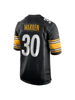 Men's Pittsburgh Steelers Jaylen Warren Nike Black Player Jersey