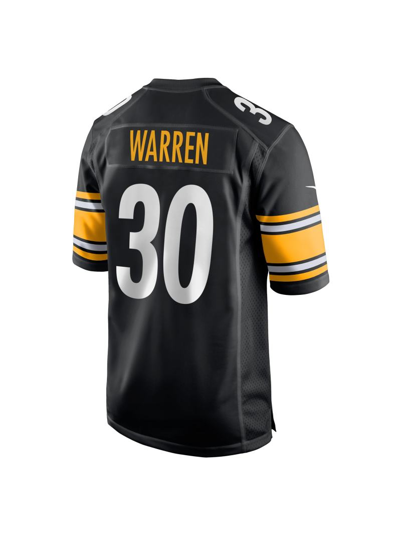 Men's Pittsburgh Steelers Jaylen Warren Nike Black Player Jersey