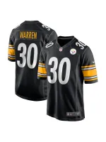 Men's Pittsburgh Steelers Jaylen Warren Nike Black Player Jersey