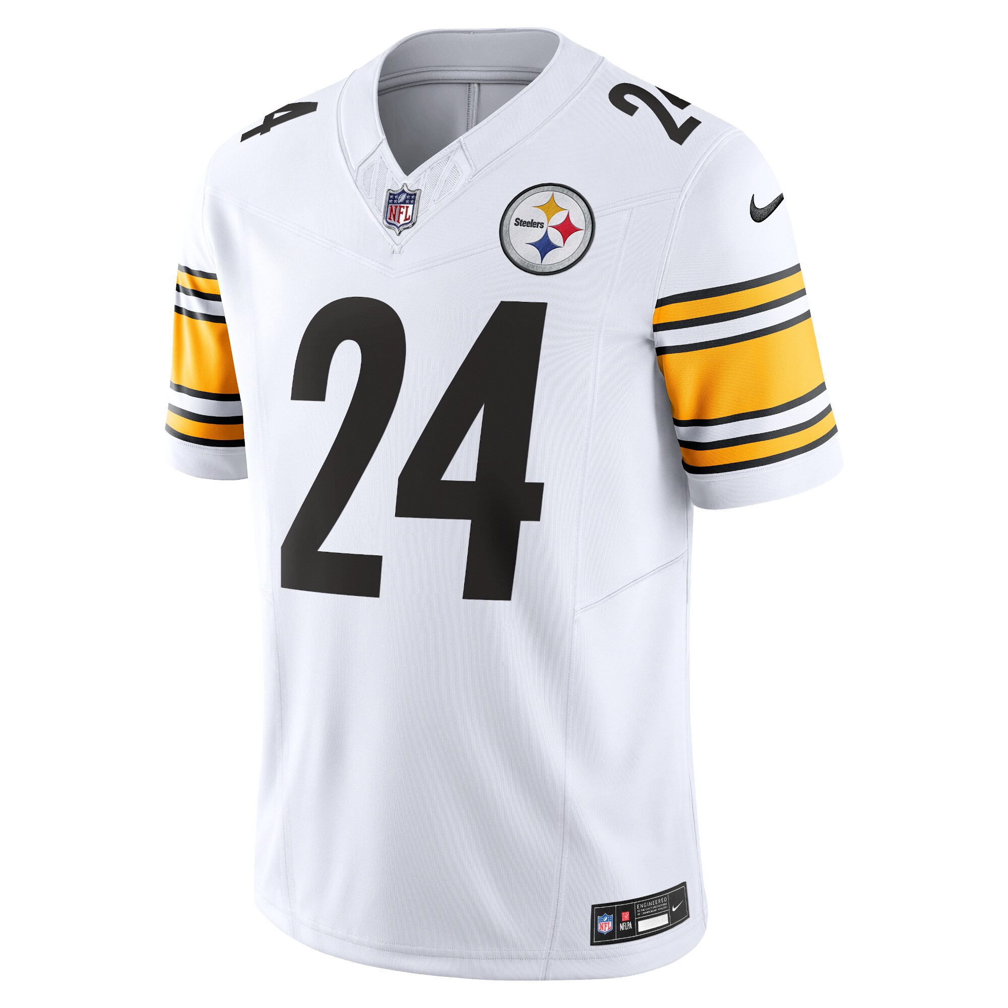 Men's Pittsburgh Steelers Joey Porter Jr. Nike White Vapor FUSE Limited Jersey