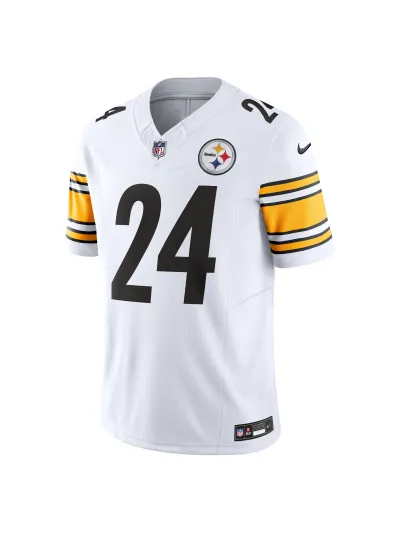 Men's Pittsburgh Steelers Joey Porter Jr. Nike White Vapor FUSE Limited Jersey 02