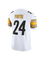 Men's Pittsburgh Steelers Joey Porter Jr. Nike White Vapor FUSE Limited Jersey