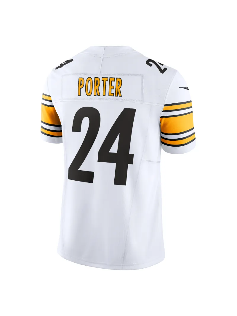 Men's Pittsburgh Steelers Joey Porter Jr. Nike White Vapor FUSE Limited Jersey