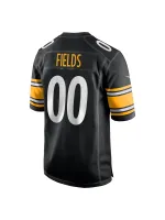 Men's Pittsburgh Steelers Justin Fields Nike Black Players Jersey