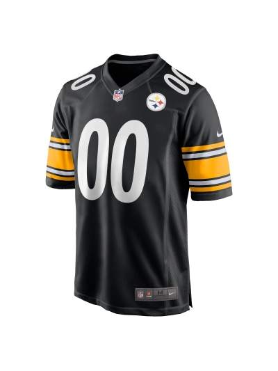 Men's Pittsburgh Steelers Justin Fields Nike Black Players Jersey 02