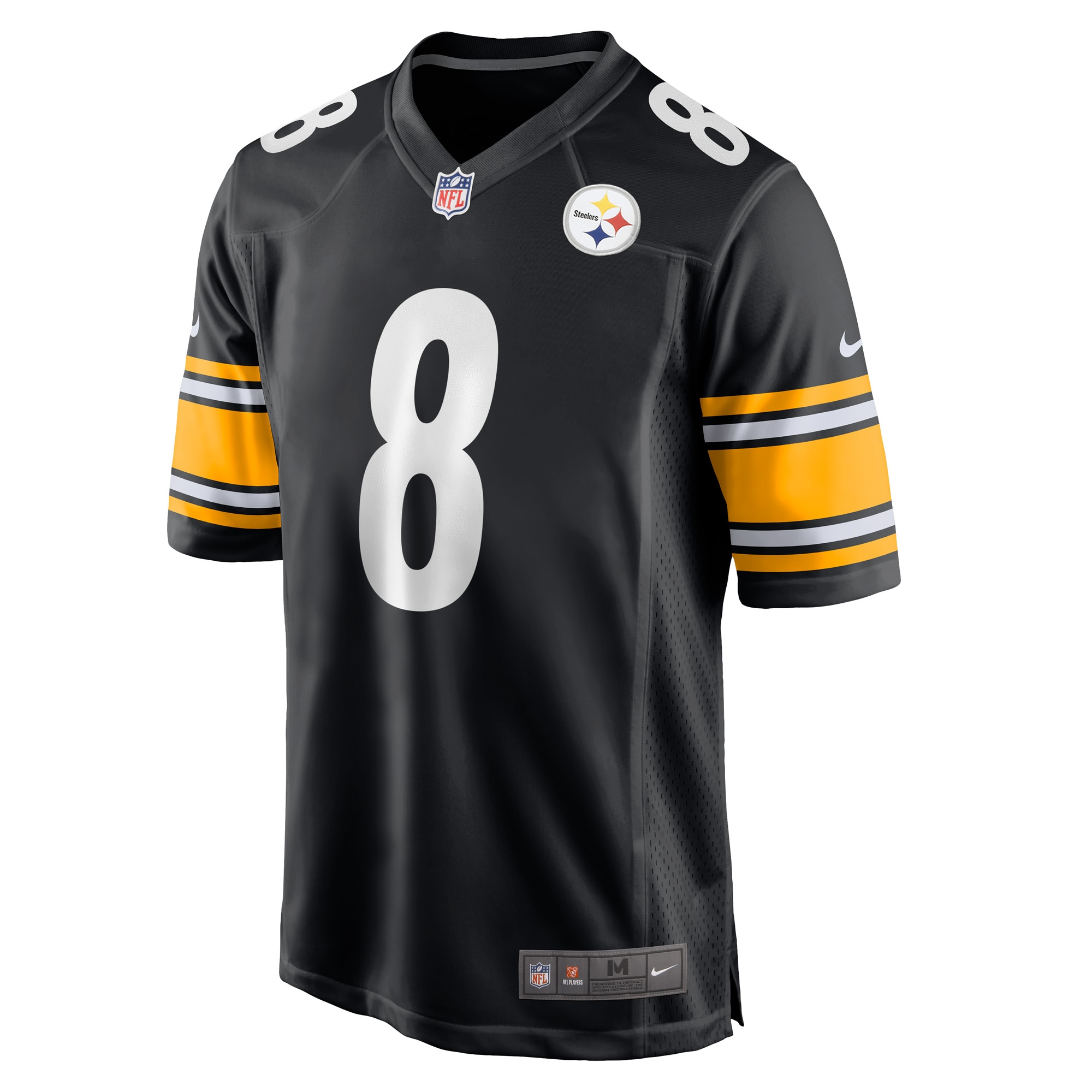 Men's Pittsburgh Steelers Kenny Pickett Nike Black Players Game Jersey