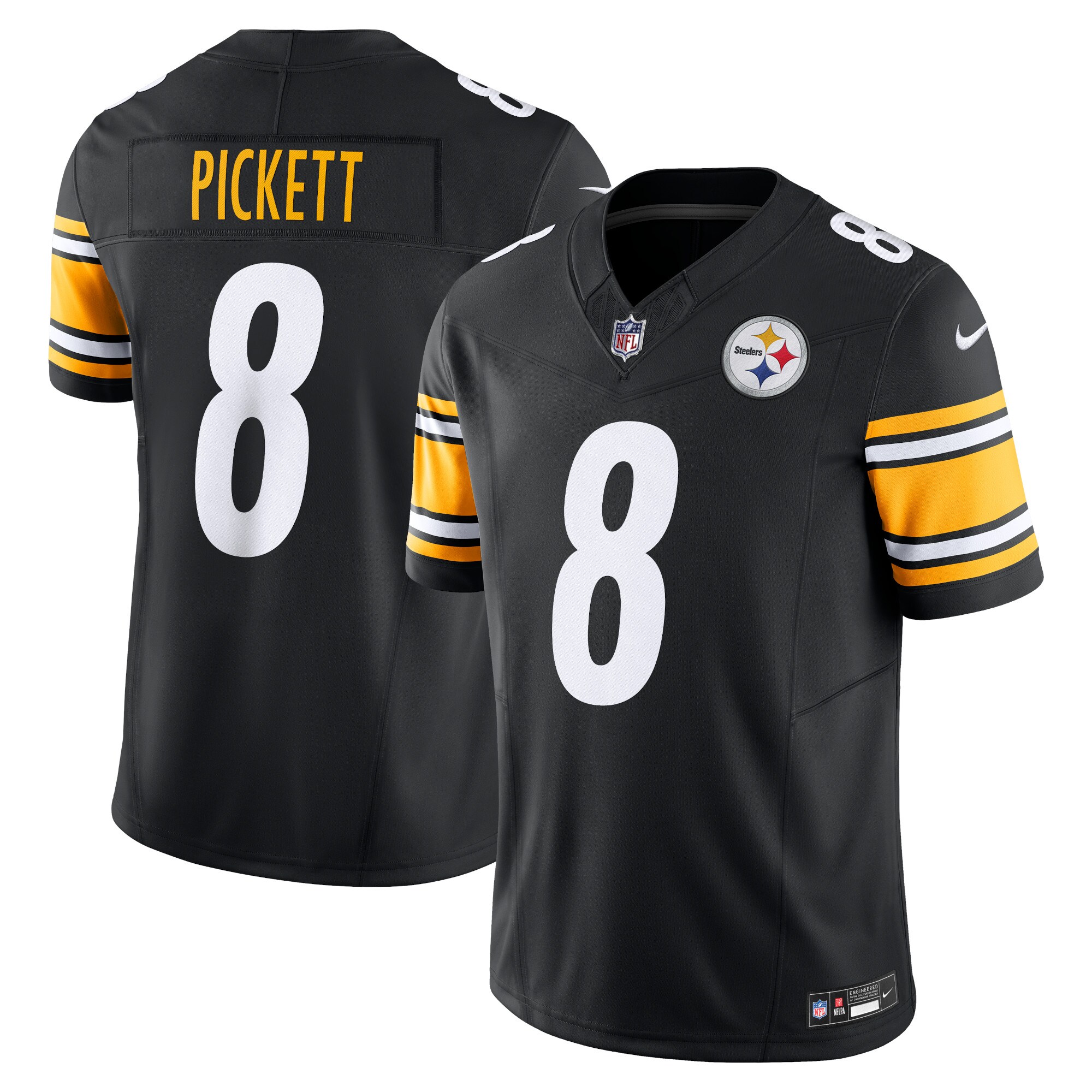Men's Pittsburgh Steelers Kenny Pickett Nike Black Vapor FUSE Limited Jersey