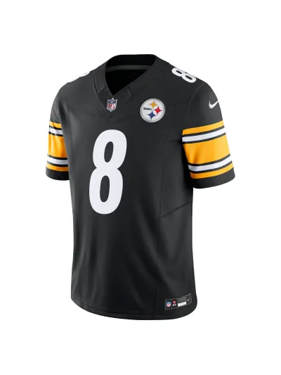 Men's Pittsburgh Steelers Kenny Pickett Nike Black Vapor FUSE Limited Jersey 02