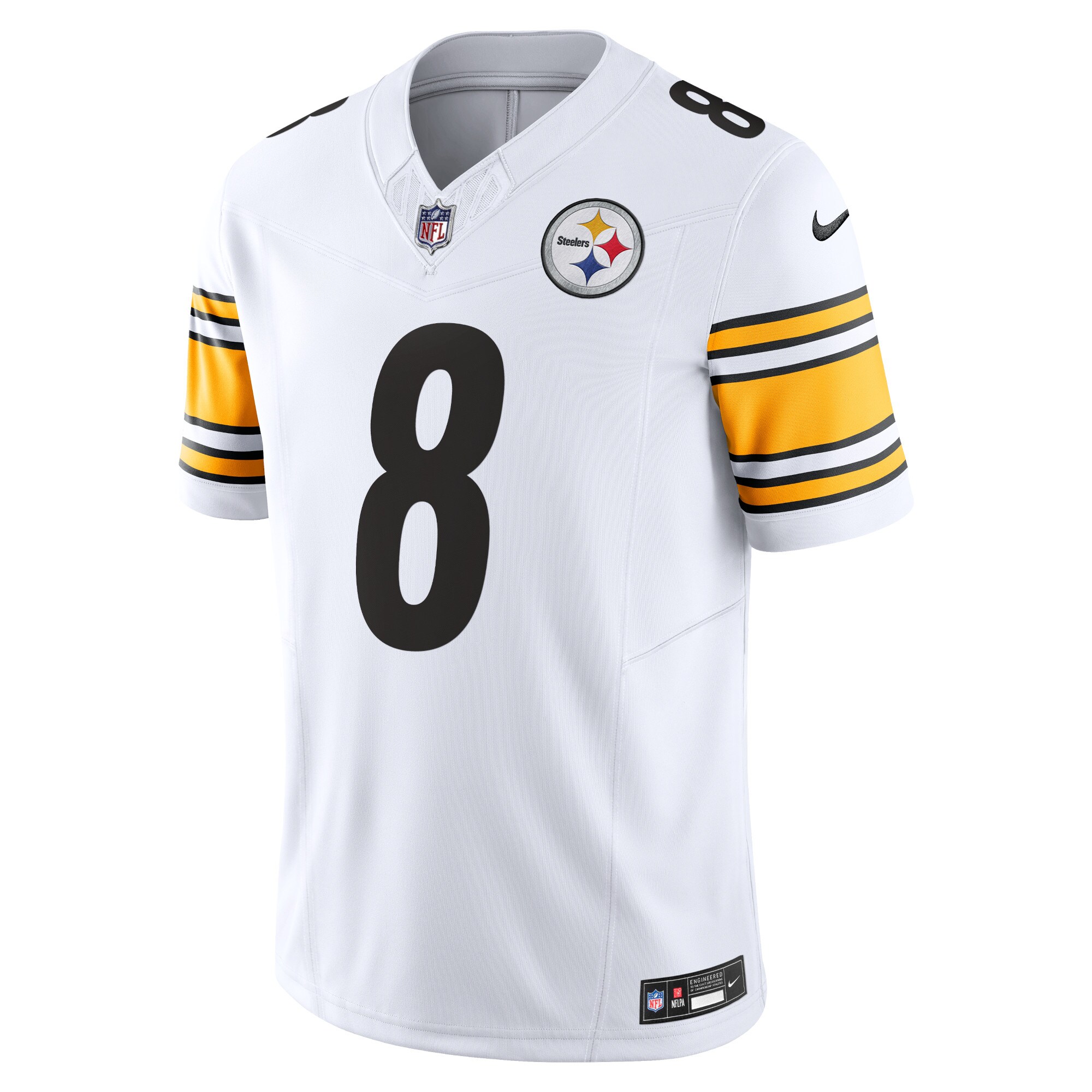 Men's Pittsburgh Steelers Kenny Pickett Nike White Vapor FUSE Limited Jersey