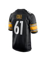 Men's Pittsburgh Steelers Mason Cole Nike Black Players Jersey