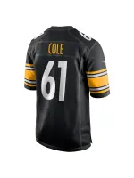 Men's Pittsburgh Steelers Mason Cole Nike Black Players Jersey