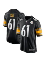 Men's Pittsburgh Steelers Mason Cole Nike Black Players Jersey