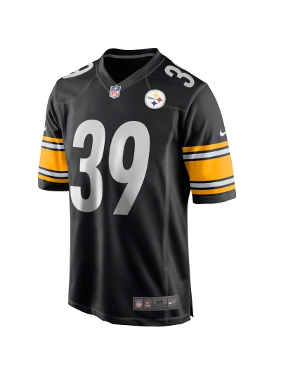 Men's Pittsburgh Steelers Minkah Fitzpatrick Nike Black Game Jersey 02