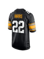 Men's Pittsburgh Steelers Najee Harris Nike Black Game Jersey