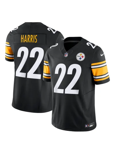 Men's Pittsburgh Steelers Najee Harris Nike Black Vapor Limited Edition Jersey 01