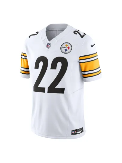 Men's Pittsburgh Steelers Najee Harris Nike White Vapor FUSE Limited Jersey 02
