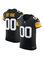 Men's Pittsburgh Steelers Nike Black Vapor FUSE Elite Custom Jersey