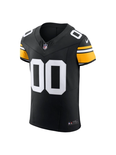 Men's Pittsburgh Steelers Nike Black Vapor FUSE Elite Custom Jersey 02