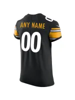 Men's Pittsburgh Steelers Nike Black Vapor Untouchable Custom Elite Jersey