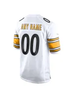 Men's Pittsburgh Steelers Nike White Game Custom Jersey