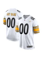 Men's Pittsburgh Steelers Nike White Game Custom Jersey