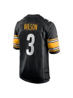 Men's Pittsburgh Steelers Russell Wilson Nike Black Game Jersey