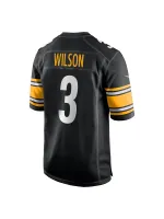 Men's Pittsburgh Steelers Russell Wilson Nike Black Game Jersey