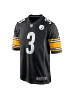 Men's Pittsburgh Steelers Russell Wilson Nike Black Game Jersey