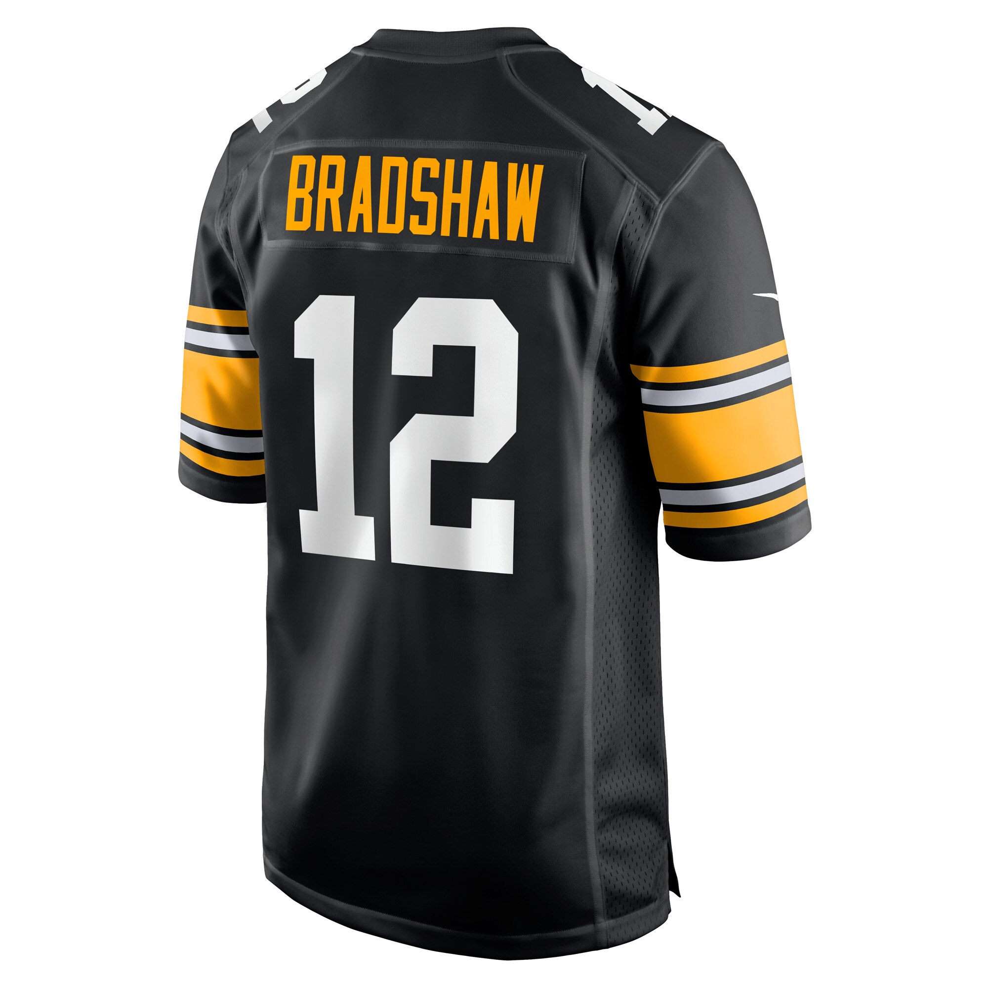 Men's Pittsburgh Steelers Terry Bradshaw Nike Black Retired Players Game Jersey