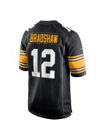Men's Pittsburgh Steelers Terry Bradshaw Nike Black Retired Players Game Jersey