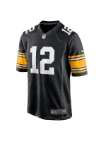 Men's Pittsburgh Steelers Terry Bradshaw Nike Black Retired Players Game Jersey